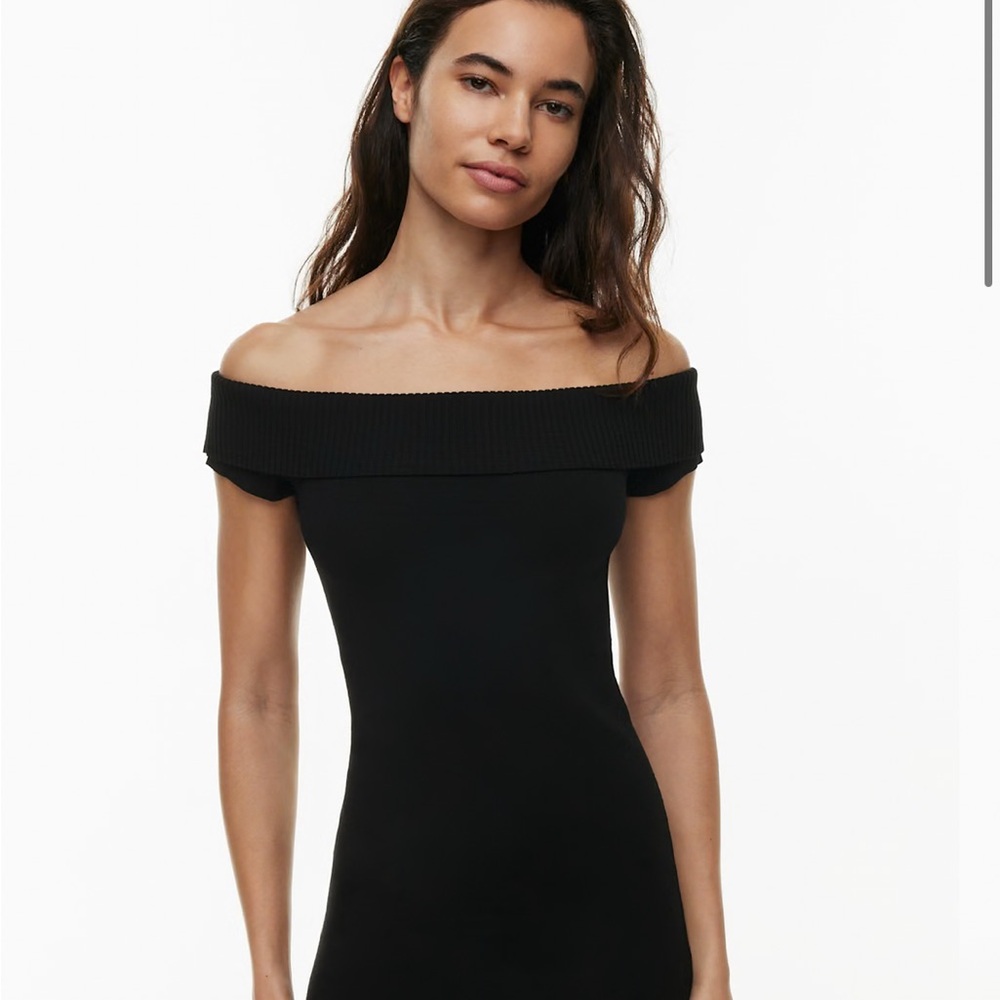 Elegant Black Off-Shoulder Dress